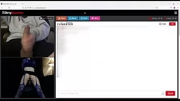 play Sissy cumslut in chastity teasing for cum on dirtyroulette cam
