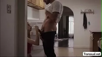 play Horny trans babe analed by big cock